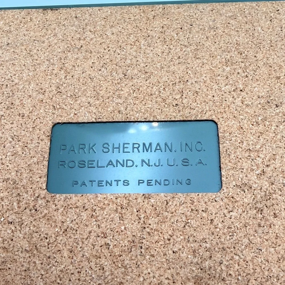 Vintage Park Sherman Telephone Index Pop Up Address Book Gold Avocado Green MCM‎